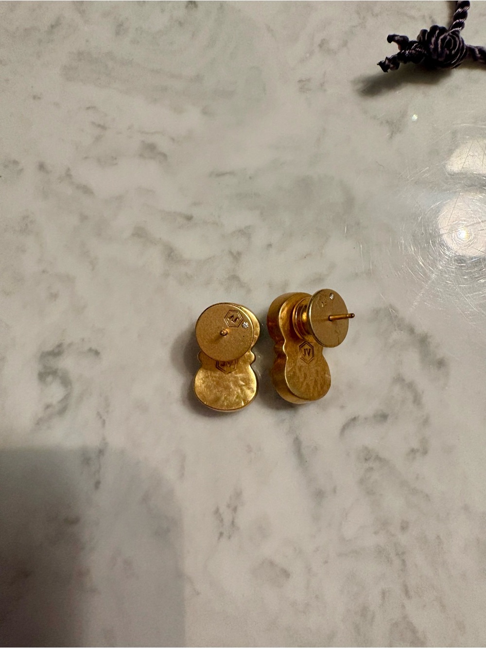 Julie Vos Gold-Plated Aquamarine-Blue Earrings - Picture 4 of 5